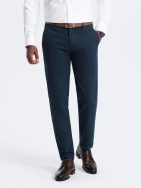 Granátové chinos nohavice s jemnou textúrou V3 PACP-0188