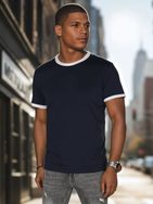 Pohodlné granátové pánske tričko