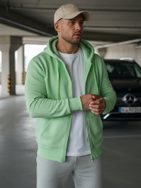 Mätová jednoduchá mikina s kapucňou