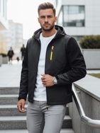 Trendy šedá pánska softshellová bunda