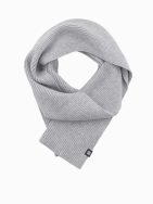 Trendy pletený šedý pánsky šál V2 ACSF-0119