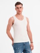 Základné pánske biele tielko V1 TSBT- 0239