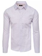 Trendová vzorovaná biela košeľa