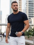 Bavlnené granátové tričko s krátkym rukávom