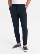 Trendy tmavo modré nohavice s pružným pásom V3 PACP-0116