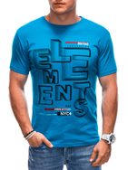 Originálne svetlo modré tričko s nápisom ELEMENTS S1884
