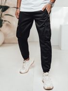 Moderné čierne kapsáčové joggery