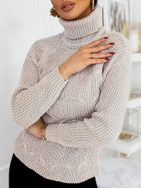 Svetlo béžový dámsky trendy sveter Carinna