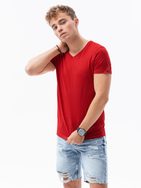 Jednoduché červené tričko S1369