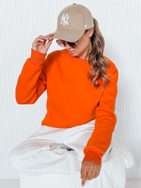 Jednoduchá pomarančová dámska mikina Fashion II