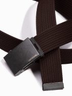 Látkový opasok v hnedej farbe A376