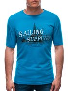 Svetlo-modré tričko s potlačou Sailing S1674