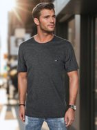 Trendy grafitové tričko s krátkym rukávom a s logom