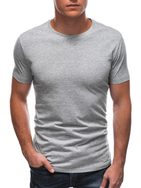 Šedé bavlnené tričko s krátkym rukávom S1683