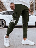 Zelené pánske kapsáčové joggery