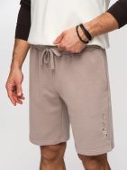 Trendy béžové kraťasy s logom V2 SRBC-0153