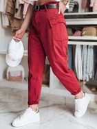 Dámske baggy nohavice GOTRENDI bordové