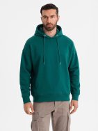 Pútavá zelená unisex mikina V17 SNBC-0105