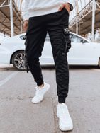 Jedinečné čierne joggery s ozdobnými prvkami