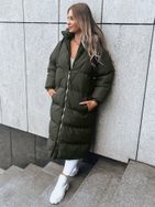 Jedinečná dámska zelená zimná bunda Cozyseason