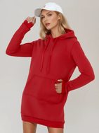 Dámske červené mikinové šaty Timmy