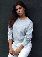 Dámska svetlošedá mikina v jednoduchom prevedení Casualvibe