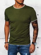 Zelené basic tričko s krátkym rukávom