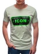 Svetlo zelené bavlnené tričko Icon S1689