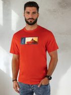 Originálne červené tričko s nápisom