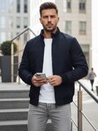 Prechodná moderná granátová bunda bez kapucne