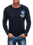 Tmavo modrá mikina s motívom NASA B1685