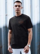 Atraktívne pánske čierne tričko