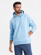 Pastelová modrá unisex mikina V8 SNBC-0105