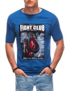 Trendy modré pánske tričko Fight S1861
