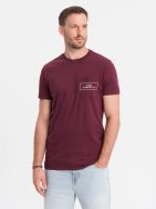 Bordové tričko v štýle streetstyle V3 TSCT-0108