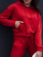 Trendy dámska červená mikina Trendhood