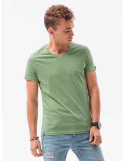Jednoduché zelené tričko S1369