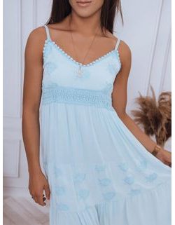 Trendové blankytne modré šaty Fidelia