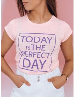 Trendové dámske tričko Perfect Day v ružovej farbe