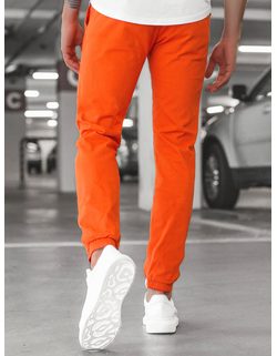 Nádherné jogger nohavice v tmavo-pomarančovej farbe JB/JP1145/13
