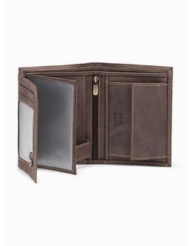 Hnedá kožená peňaženka A417