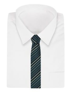 Zelená pásikavá kravata
