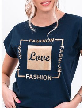 Dámske tričko s potlačou Love v granátovej farbe SLR033