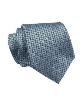 Elegantná modrá kravata so vzorom Angelo di Monti