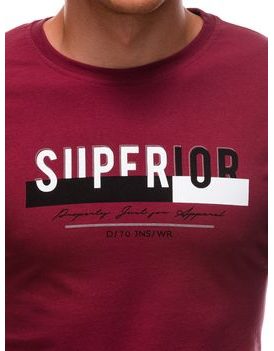 Bavlnené červené tričko Superior S1687