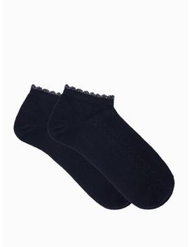 Bavlnené dámske ponožky v čiernej farbe ULR099