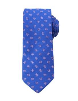 Nebesky modrá  kravata s paisley vzorom Angelo di Monti