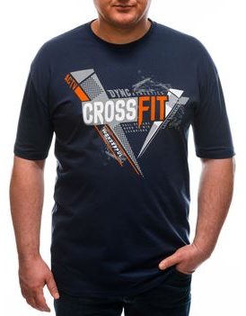 Granátové Plus Size tričko s potlačou CrossFit S1672