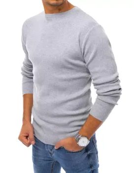 Svetlošedý jednoduchý sveter