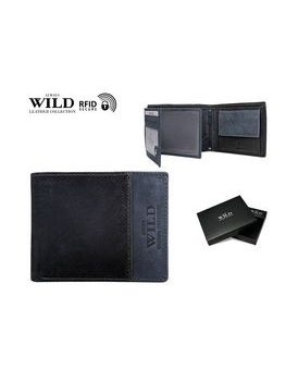 Štýlová granátová kožená peňaženka Wild